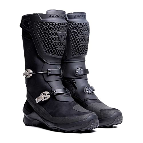 Bottes Dainese Seeker Gore-Tex moto trail noires et vertes en taille 44