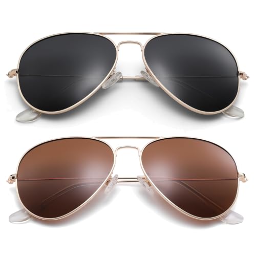 Image of Pro Acme Aviator Sunglasses for Men Women Classic Polarized UV400 Protection