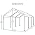 King Canopy Universal Canopy 12-Feet by 20-Feet, 1 3/8-Inch Hammertone Steel Frame w/Buttons, 8 Leg, White