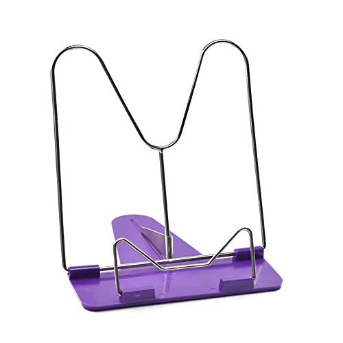 Generic Adjustable Metallic Reading Book Stand Clip Holder (Random Color)