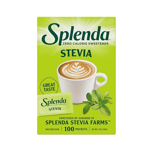 SPLENDA Stevia Zero Calorie Sweetener, Sugar Substitute Packets, 100 Count (Pack of 1)