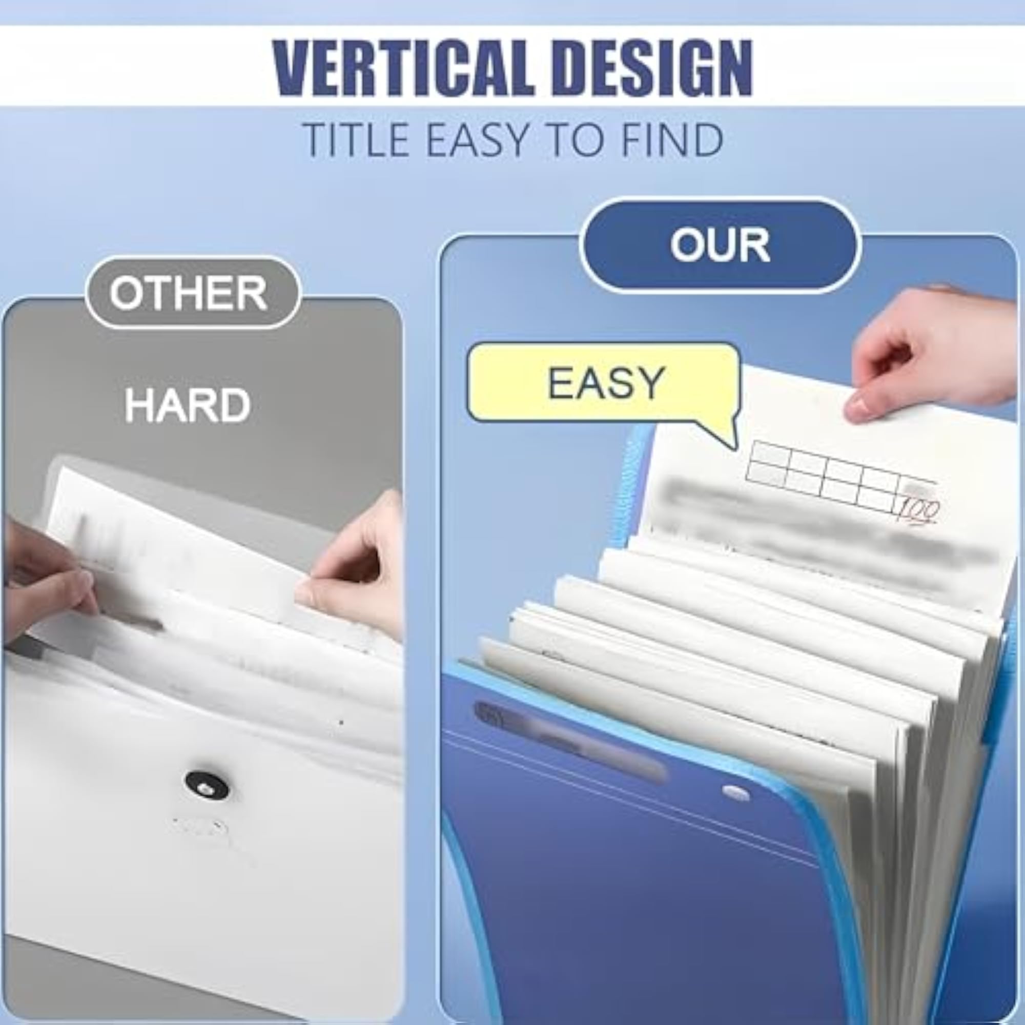 Document File Folder Organizer Bag for Certificates