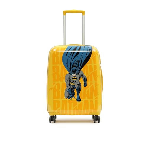 Image of YAYAVAR Batman Kids Trolley Suitcase - 45L | Hard-Sided Printed Luggage with 8 Wheels, Scratch Resistant, Lightweight Trolley Bag (50cm)