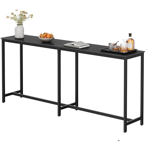 Homleke 71' L Bar Table,Narrow Long Kitchen Dining Table, Counter Bar Height Table, High Pub...