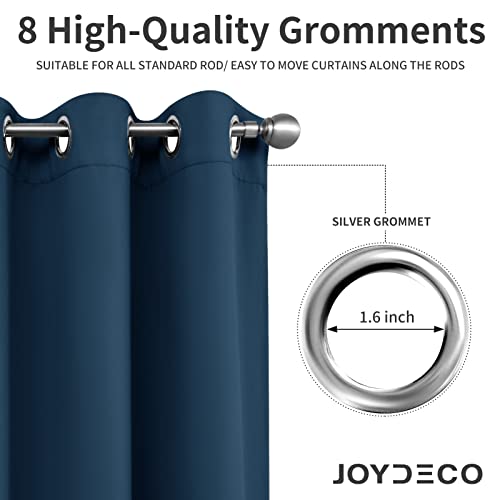 Joydeco Blackout Curtains 120 Inch Length 2 Panels Set, Thermal Insulated Long Curtains& Drapes 2 Burg, Christmas Curtains For Living Room Bedroom Window #TOP3