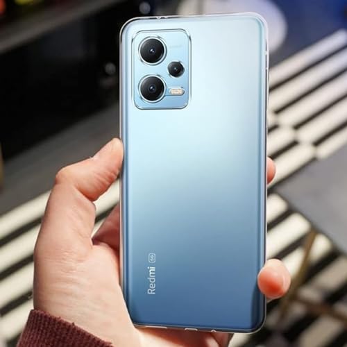 Image of COVERBLACK Rubber Back Cover for MI REDMI Note 12 5G - Transparent