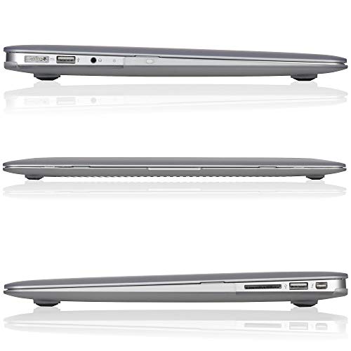 Kuzy MacBook Air 13 inch Case A1466 A1369 Soft Touch Cover for Older Version 2017, 2016, 2015 Hard Shell - White