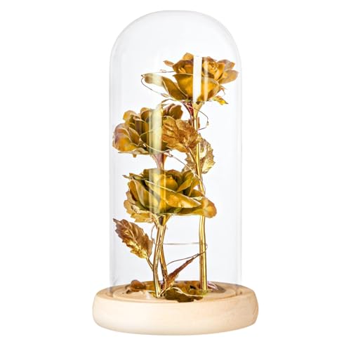 Rosa eterna de cristal LED para solucionar los regalos que se marchitan en San Valentín