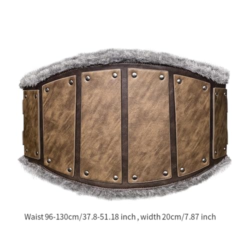 Men Leather Corset Belt Cinch Belt Costume Accessories Gothic Buckle Decorative2