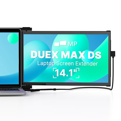 Image of Portable Monitor - [2026 Upgrade] Mobile Pixels Duex Max DS 14.1'' Laptop Screen Extender, USB C /HDMI Plug and Play, 1080P Monitor for 14''-17 '' Laptops, Compatible with Mac /Windows /Android /Switch