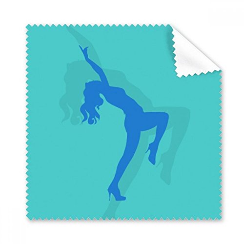 Cadeau 5pcs essuie-verres bleu danses fille ronde pour amateurs d'art