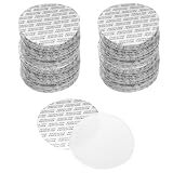 PATIKIL 268 Stück Schaumstoff Dichtringe 58mm/2.3" Druckempfindliche Verschlussdichtungen Selbstklebend Wasserdichte Dichtung Für Glasflaschen Lebensmittelbehälter Schwarz Text