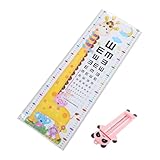 [KESYOO] 用足長計測器 かわいいパンダ柄 靴測定 身長シール付 コンパクト携帯便利 家 外出対応 素材使用