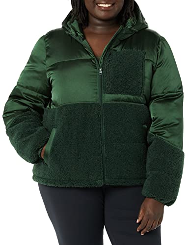 Amazon Essentials Women's Full-Zip Sherpa Fleece Hooded Puffer Jacket4