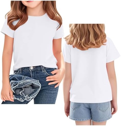 Custom T Shirts for Kids Boys Girls Personalized Youth T-Shirt Custom Image/Text Customized Front/Back Print White - 1