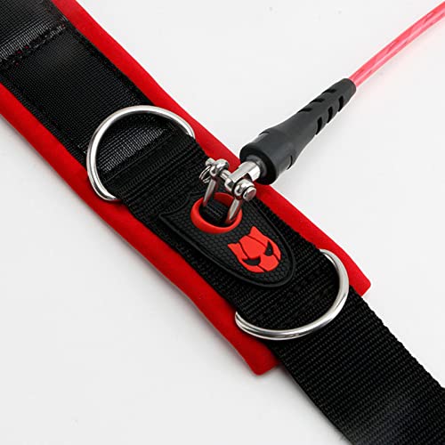 Cordón de buceo libre para exploración en apnea y buceo a la deriva ajustable rojo 2