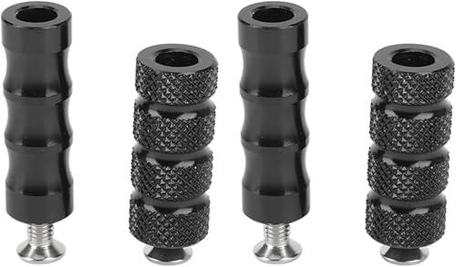 Leviers pour vitesse de moto CNC avec repose-pieds noirs moletés