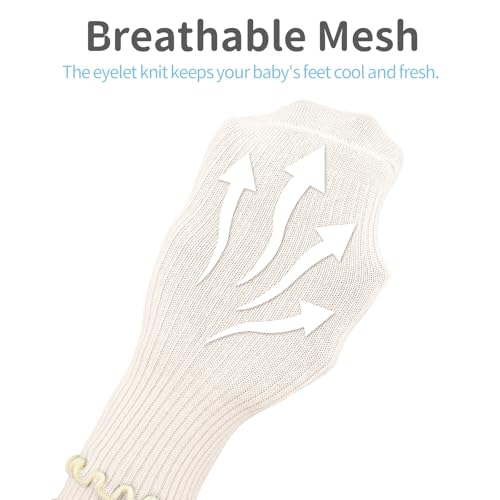 Toddler Girls Ruffle Socks Toddler Frilly Summer Dress Solid Crew Cotton Ankle White Socks for Kids 1-8T3