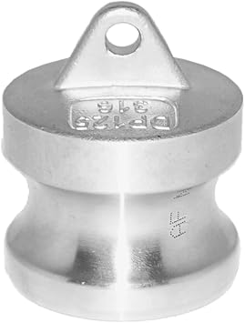 AF Hydro Stainless Steel 316 Cam and Groove Type DP Hose Fitting, Dust Plug with 1/2 Male Adapter, Pressure Rating up to 150 PSI, Easy Connect and Disconnect to Protect Female Camlock