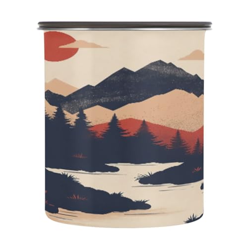 Contenedor de café hermético de acero inoxidable Blueangle 900 ml