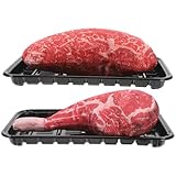 Fabrication soignée : ce modèle alimentaire réaliste est réalisé avec un grand souci du détail, lui conférant un aspect à la fois naturel et pratique. accessoire de présentation de steak réaliste, décoration en faux bœuf