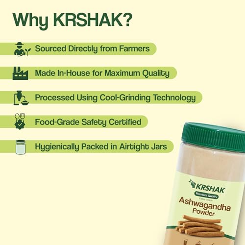 Image of Ashwagandha Powder (500g) - A-Grade Pure Root Powder for Energy, Stress Relief & Immunity Boost | 100% Natural, Non-GMO, Vegan & Preservative-Free