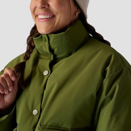 Stoic, Cropped Boxy Snap Front Puffer - Women's3