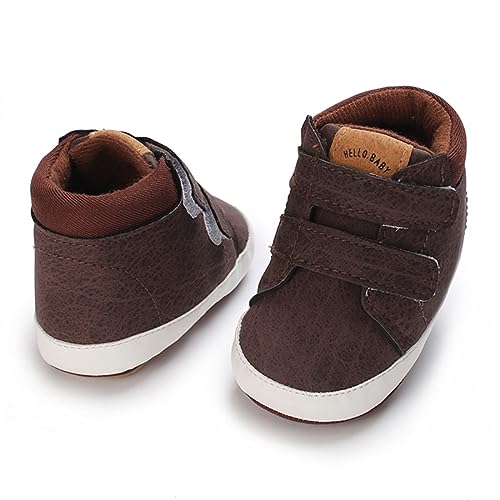 Image of E-FAK Baby Shoes Boys Girls Infant Sneakers Non-Slip Rubber Sole Toddler Crib First Walker Shoes