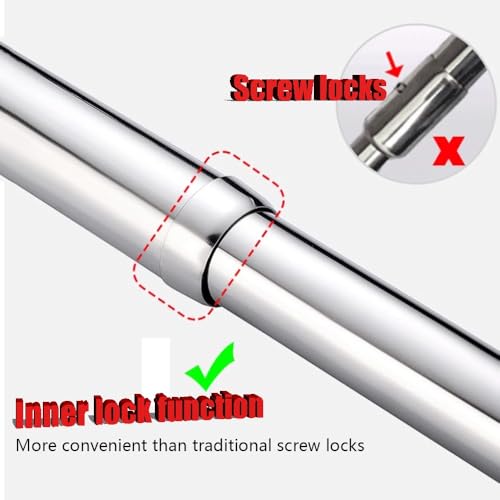 Tringle extensible de placard pour dressing et penderie réglable - 5