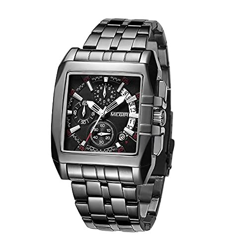Megir Black Analog Chronograph Sports Mens Watch (B0962XZ21Z) Amazon Price History, Amazon Price Tracker