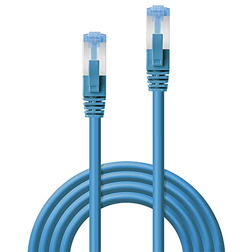 LINDY 0.5m CAT6a S/FTP LSZH Snagless Gigabit Ethernet Cable, Blue - Image 2