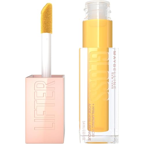 Maybelline New York - Gloss à Lèvres Hydratant & Effet Repulpant Instantané - Enrichi en Acide Hyaluronique - Lifter Gloss Honey'd - Teinte : 026 Honey