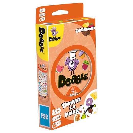 Zygomatic - Dobble : Gourmandise - Jeu de société - À partir de 4 ans - 2 à 5 joueurs - 10 minutes