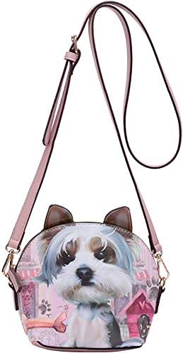 B BRENTANO Vegan Cute Animal 3-D Ear Crossbody Handbag2