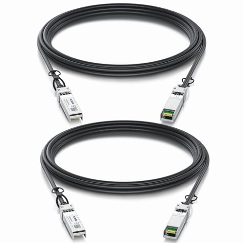 Alwong 10G SFP+ Direct Attach Copper Twinax Cable, 2-Pack 2.5m/8.20ft