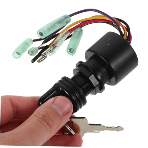 iplusmile Watercraft Ignition Starter Switch Marine Motor Electric Switch Boat Motors Part Polyester Brass 87-17009a5