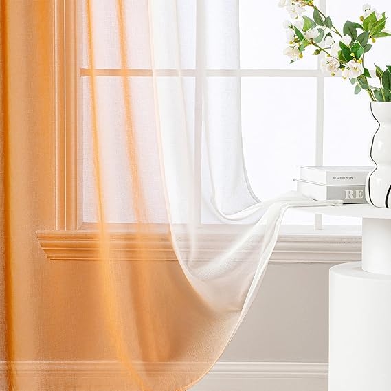 MIULEE Lot de 2 Voilages Rideaux Dégradé à Oeillet Moustiquaires de Fenêtre en Polyester de Couleur Changée Voile Ombre Semi-Transparent Décor pour Salon Chambre Bureau 140x245CM(L x H) Violet MIULEE Lot de 2 Voilages Rideaux Dégradé à Oeillet Moustiquaires de Fenêtre en Polyester de Couleur Changée Voile Ombre Semi-Transparent Décor pour Salon Chambre Bureau 140x245CM(L x H) Violet