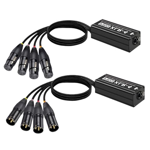 �v���t�F�b�V���i�� 4 �E�F�C XLR �l�b�g���[�N�P�[�u���G�N�X�e���_�[ DMX512 XLR �I�X/���X�}�C�N�~�L�T�[����яƖ�����p�f�B�t�F���_�[�����N