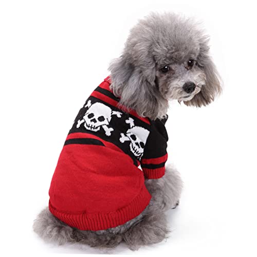 Disfraz para perro Skull talla XL rojo miniatura 3