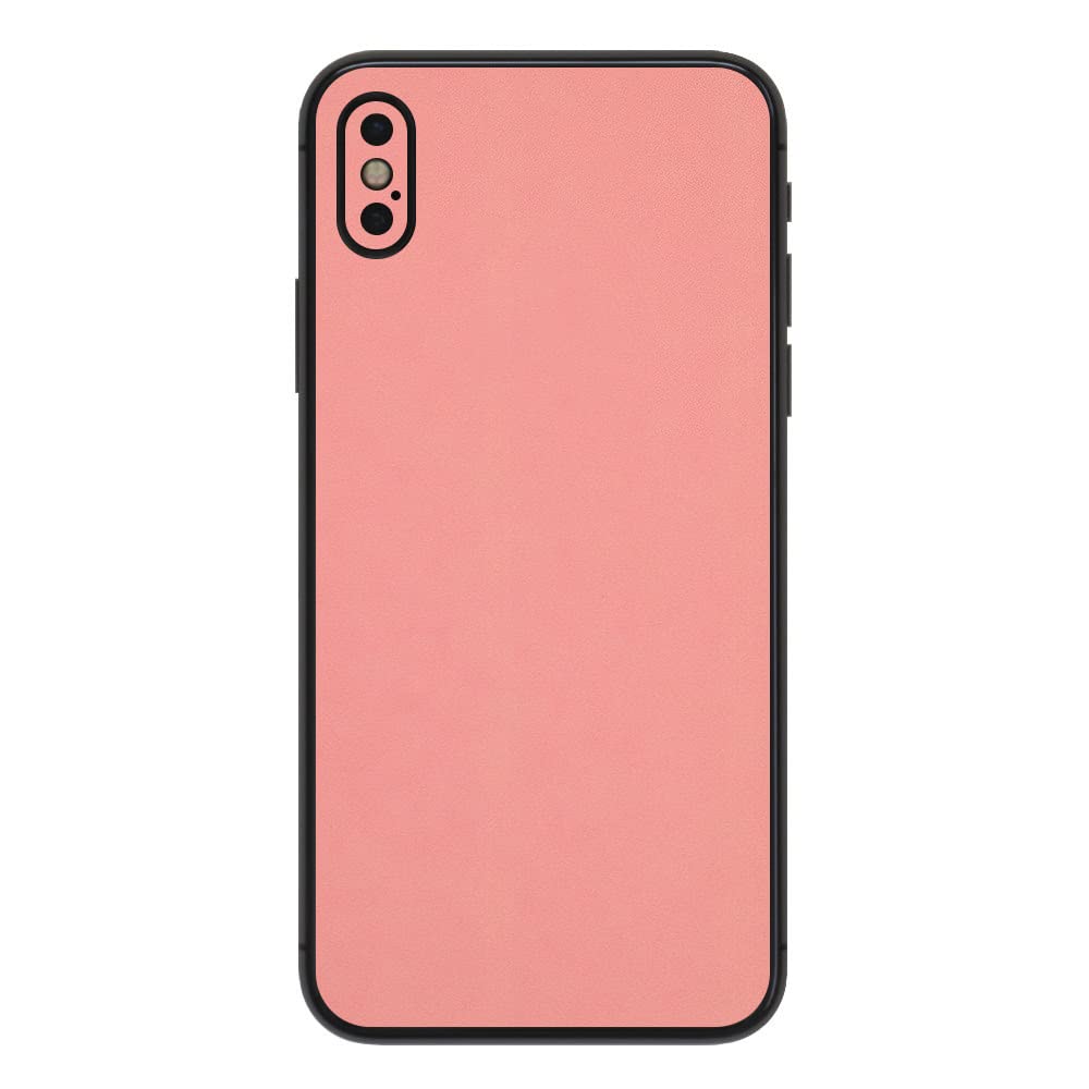 Wraplus スキンシール Iphonex と互換性あり サーモンピンク 背面 保護 カバー フィルム ケース 日本製 エコ包装 家電 カメラ