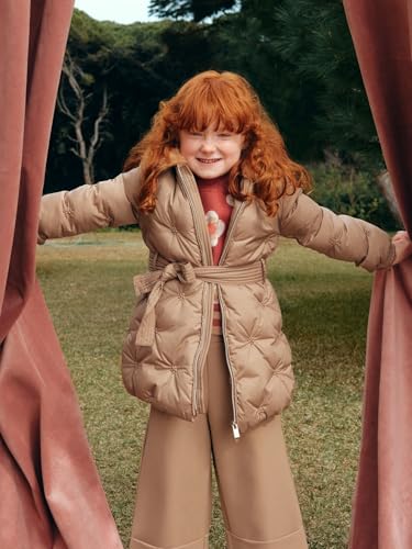 Abel & Lula Padded jacket for Girls Camel4
