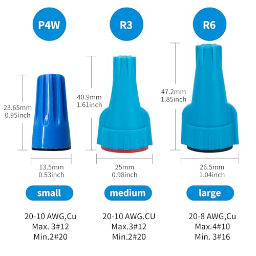 Image of Dicio Waterproof Wire Connectors Nuts 100 pcs Landscape Lighting Connectors Waterproof Electrical Connectors for Sprinklers, UL Listed Outdoor Wire connectors Waterproof Wire Caps for 22-8 Awg