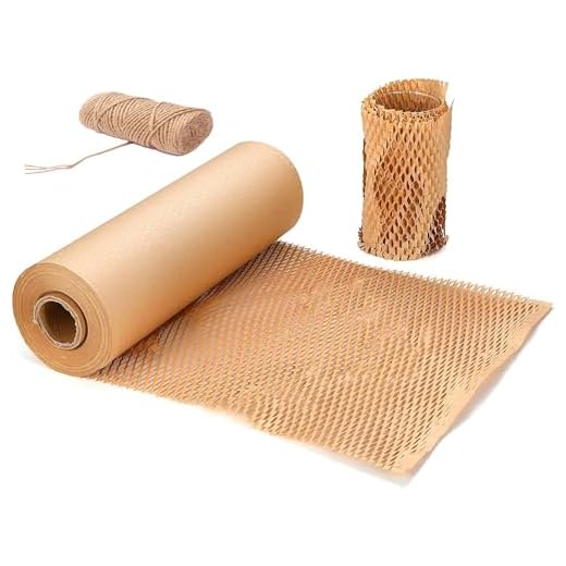 Amortiguación de nido de abeja protector Papel Kraft Rollo ,papel embalaje mudanza Para Envolver Productos Frágiles En Transportes y Mudanzas(30cm*50m)