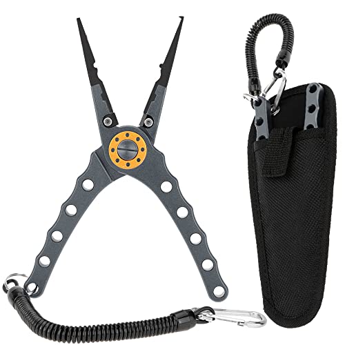 Alicate de pesca kit pinça de lábio cortador linha gancho removedor ferramenta de pesca