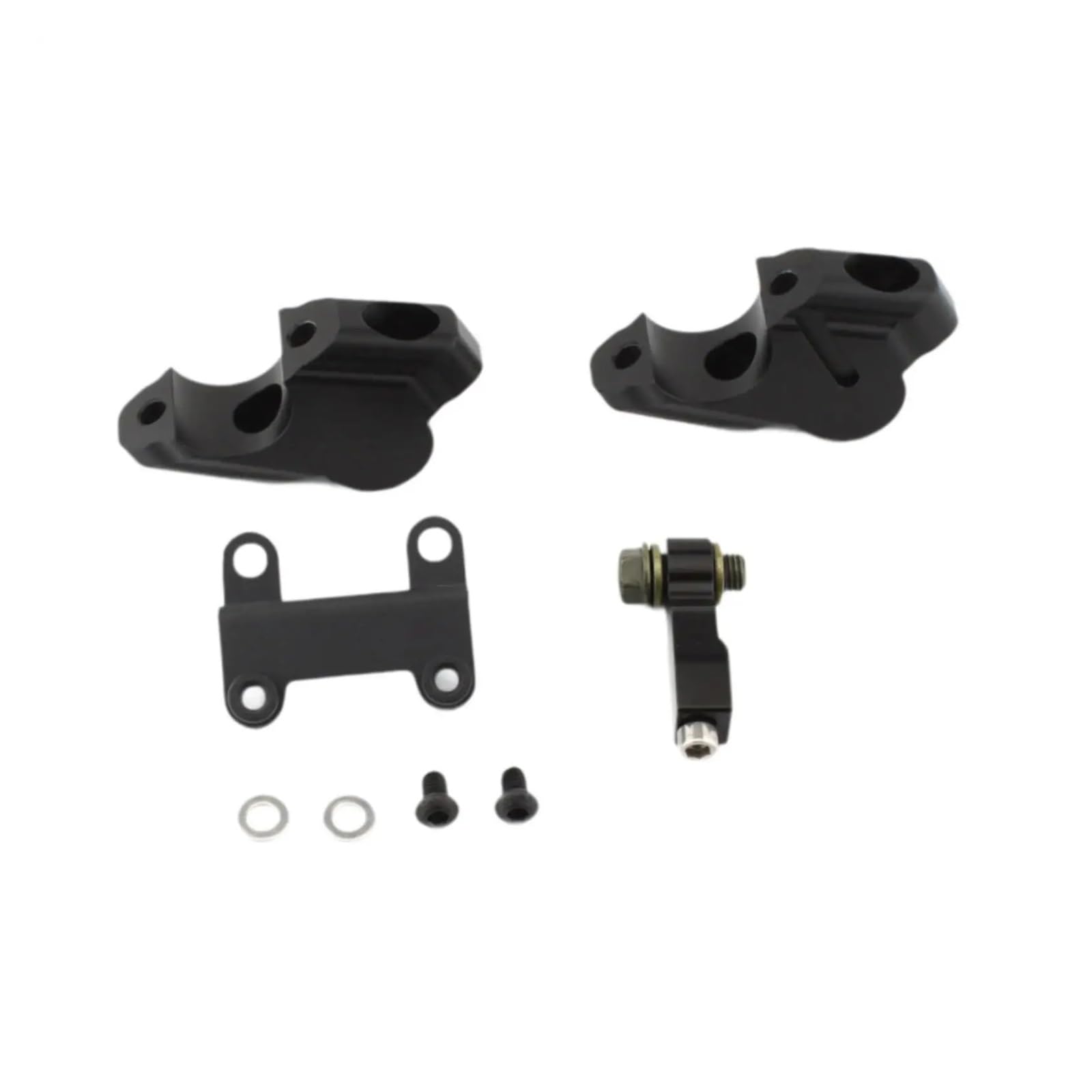 Kit Morsetto Per Montaggio Riser Manubrio Moto Riser Regolabili Booster In Lega Di Alluminio Nero Per Manubri Da 22 Mm manubrio Riser