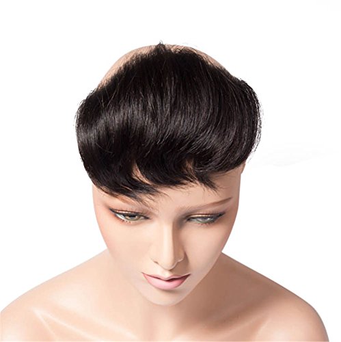 Topper de cheveux humains pour homme postiche invisible pour le quotidien