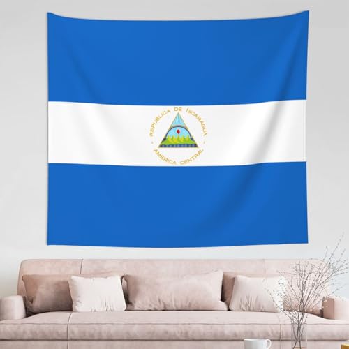 Tenture Nicaragua 152,4 x 129,5 cm en textile doux lavable pour salon