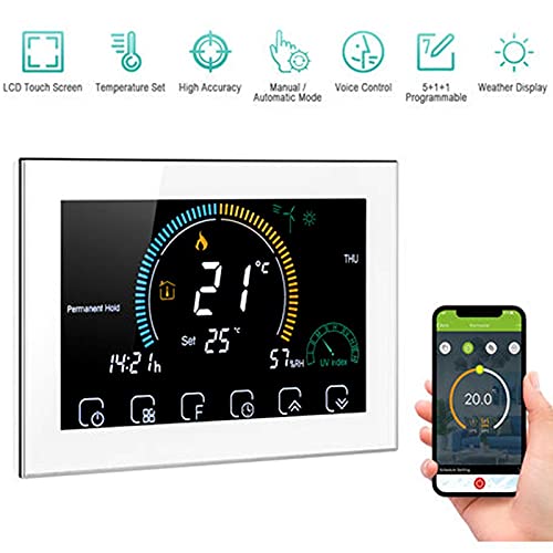 Termostato WiFi Beca BHT-8000GCLW control caldera de gas, contacto seco, termostato inteligente