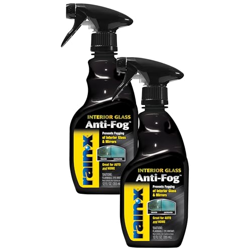 Rain-X 630543 Interior Glass Anti-Fog, 12 oz. – Prevents Fogging of Interior Glass and Mirrors, Usable on Both Automobiles and Marine Vehicles (Pack of 2)