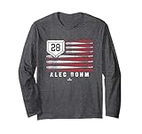 Vintage US Flag Baseball Stripes Alec Bohm Philadelphia Long Sleeve T-Shirt